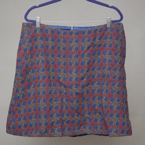 Boden Tweed skirt sz 14 with pockets